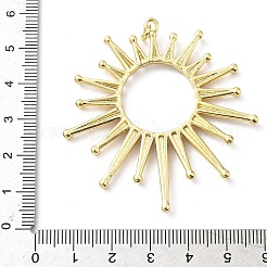 Brass Micro Pave Clear Cubic Zirconia Big Pendants&nbsp;KK-B141-45G-02