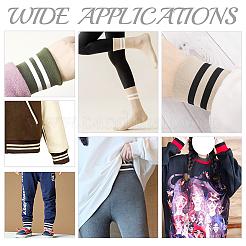 95% Polyester & 5% Stripe Pattern Elastic Fiber Ribbing Fabric for Cuffs&nbsp;FIND-WH0016-36A