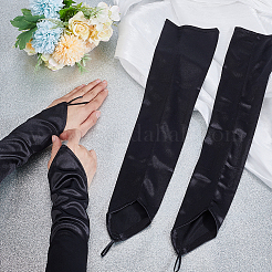 Women Satin Hook Finger Gloves&nbsp;AJEW-WH0455-59C