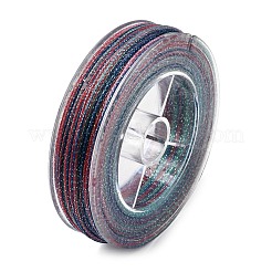 30m グラデーションカラー ラウンドペットワックス糸  DIYの工芸品について  ギフトラッピングとジュエリー作り  カラフル  0.5mm  約32.81ヤード（30m）/ロール&nbsp;OCOR-F018-02C
