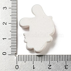ハロウィーンテーマの不透明樹脂デコデンカボション  ウサギの悪魔  29x23x7.5mm&nbsp;RESI-E055-01E