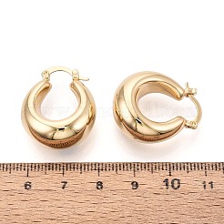 Brass Hoop Earrings&nbsp;KK-T080-94G