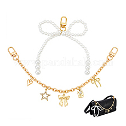 Alloy Star/Bowknot/Heart Charm Cable Chain Bag Decorative Chains&nbsp;HJEW-PH02313