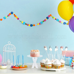 Acrylic Round Dessert Display Easels&nbsp;ODIS-WH0079-009