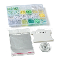 DIY Round Acrylic & Plastic Beads Bracelets Making Kits&nbsp;DIY-FS0006-49