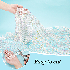 Stretchable Elastic Polyester & Rhinestone Fabric&nbsp;AJEW-WH0580-51