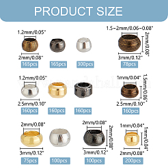 1823Pcs 12 Style Brass Crimp Beads&nbsp;FIND-PH0018-83