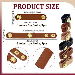 6Pcs 6 Styles Leather Purse Shortener Adjustable Buckles&nbsp;FIND-PH0028-01
