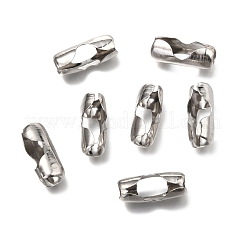 変色防止304ステンレススチールボールチェーンコネクター  ステンレス鋼色  30x11mm  穴：6x7mm  10mmボールチェーンに適合&nbsp;STAS-L019A-P