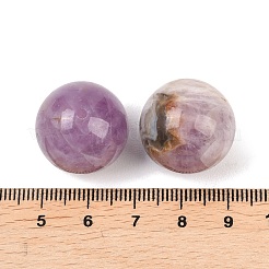 天然アメジストレースアゲートビーズ  ラウンド  20~20.5mm  穴：1.8mm&nbsp;G-K381-06A