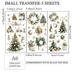 3 Sheets 3 Styles PVC Waterproof Decorative Stickers&nbsp;DIY-WH0404-169