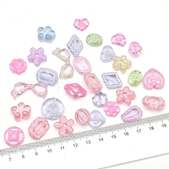 透明アクリルビーズ  混合図形  ミックスカラー  10~17mm  約25~30個/セット&nbsp;PW-WGA8E06-01