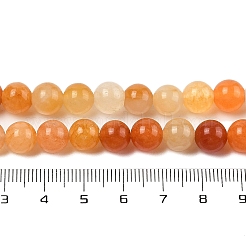 Natural Golden Silk Jade Beads Strands&nbsp;G-N344-01C-01