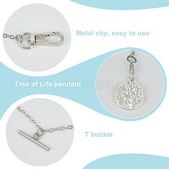 Tree of Life Alloy Pocket Watch Chain&nbsp;HJEW-DR00125