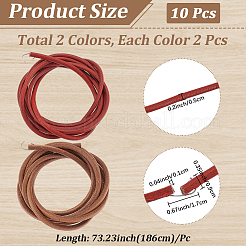 4Pcs 2 Colors Leather Belt Treadle Parts with Iron Hook&nbsp;SENE-CY0001-15
