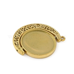 Rotatable 304 Stainless Steel Pendant Cabochon Settings&nbsp;STAS-P408-22G