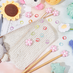 Flower Silicone Knitting Needle Point Protectors&nbsp;DIY-NB0009-49