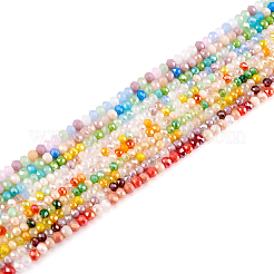 10 Strands 10 Style Faceted Glass Beads Strands&nbsp;GLAA-TA0001-47