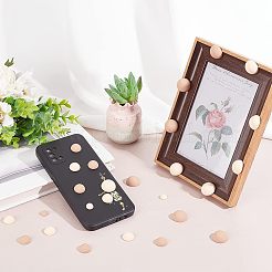 6スタイルの不透明なアクリルビーズ  ラバー加工スタイル  片穴  半円  ミックスカラー  10~20.5x5~10mm  穴：1.4~2.5mm  80個/箱&nbsp;SACR-CA0001-15
