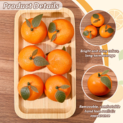 Plastic Orange Display Decorations&nbsp;DJEW-CN0001-47B