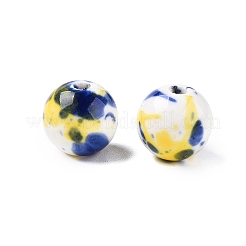 Glazed Porcelain Round Beads&nbsp;PORC-Q197-12mm-04