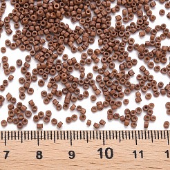 ガラスシリンダービーズ  シードビーズ  焼き付け塗料  丸い穴  シエナ  1.5~2x1~2mm  穴：0.8mm  約45000個/袋  約1ポンド/バッグ&nbsp;SEED-S047-A-041