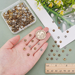 600Pcs 3 Colors 6-Petal Tibetan Style Alloy Flower Bead Caps&nbsp;FIND-AR0005-94