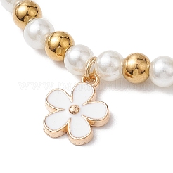 Glass Pearl Stretch Bracelets&nbsp;BJEW-JB10943