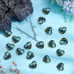 40Pcs Lampwork Cabochons&nbsp;LAMP-PH0001-43A