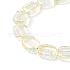 Transparent Electroplate Glass Bead Strands&nbsp;EGLA-P049-02A-FR03