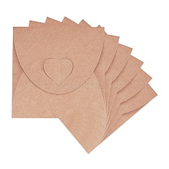 Vintage Square Heart Buckle CD Envelopes&nbsp;DIY-WH0092-01