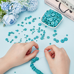 510Pcs 6 Sizes Synthetic Turquoise Beads Strands&nbsp;G-AR0006-12A