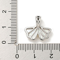 Brass Micro Pave Clear Cubic Zirconia Pendants&nbsp;KK-P275-19P