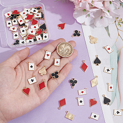 80Pcs 8 Styles Alloy Pendants&nbsp;ENAM-NB0002-25