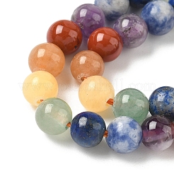 Chakra Natural Mixed Gemstone Beads Strands&nbsp;G-P574-A03-6mm
