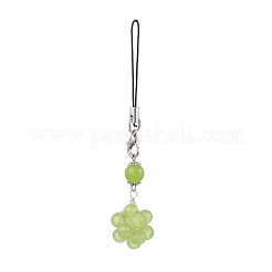 Flower Natural & Dyed Malaysia Jade Pendant Decorations&nbsp;KEYC-JKC00956