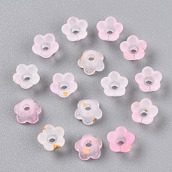 Frosted Transparent Acrylic Beads&nbsp;X-OACR-N137-72B