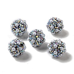 Polymer Clay Rhinestone Beads&nbsp;RGLA-D050-01