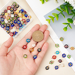 100Pcs Lampwork Pendants&nbsp;PALLOY-OC0003-01