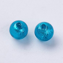 Handmade Silver Foil Lampwork Beads&nbsp;LAMP-J089-P04
