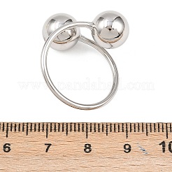 Brass Cuff Rings for Women&nbsp;RJEW-Z113-18P