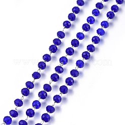 Handmade Glass Beaded Chains&nbsp;GLAA-P043-04