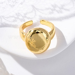 Brass Open Cuff Rings for Women&nbsp;LS-RJEW-G341-04G-03