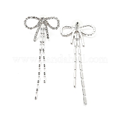 Crystal Rhinestone & Clear Cubic Zirconia Stud Earrings&nbsp;EJEW-C037-01D-P