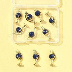 10Pcs Light Gold Plated Alloy Enamel Pendants&nbsp;ENAM-FS0003-10