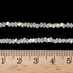 Electroplate Transparent Glass Beads Strands&nbsp;LS-EGLA-P061-04C-AB16