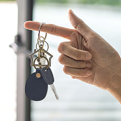 2Pcs PU Imitation Leather Keychains&nbsp;AJEW-CL0001-55B
