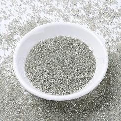 MIYUKIデリカビーズ  シリンダー  日本製シードビーズ  11/0  （db1211)シルバーライニンググレーミスト  1.3x1.6mm  穴：0.8mm  約2000個/10g&nbsp;X-SEED-J020-DB1211