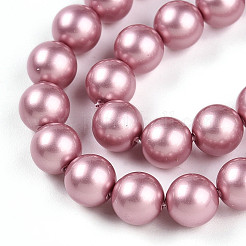 Baking Paint Pearlized Glass Pearl Bead Strands&nbsp;HY-N002-6mm-C01