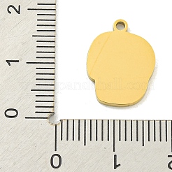 Halloween Theme Ion Plating(IP) 304 Stainless Steel Enamel Pendants&nbsp;STAS-M011-04G